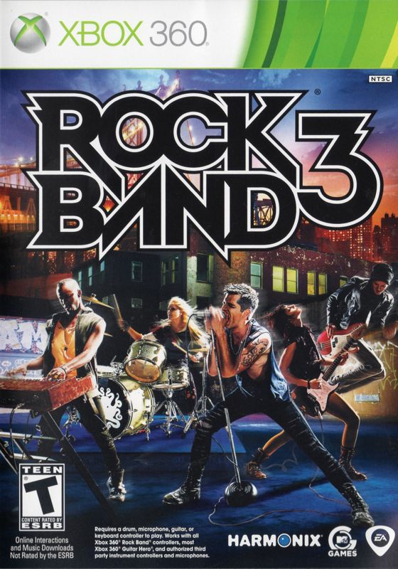 Rock Band 3 Keyboard Bundle box art for Wii